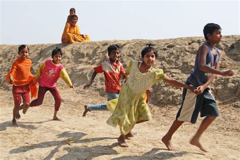 Children of the Indian Village Editorial Stock Photo - Image of colour, girl: 18375333