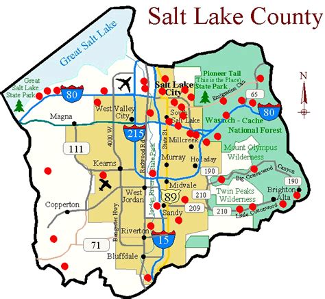 Salt Lake County: Map Of Cities In Salt Lake County