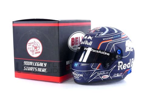 MINI HELMET 1/2 – CASQUE Alexander Albon – 2022 - Five Diecast