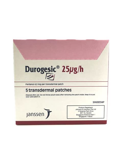 Durogesic 25mcg - Hillside Veterinary Surgery