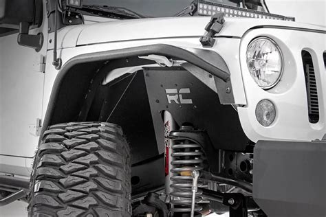 Rough Country 1195 Front Inner Fender Liners for 07-18 Jeep Wrangler JK | Quadratec