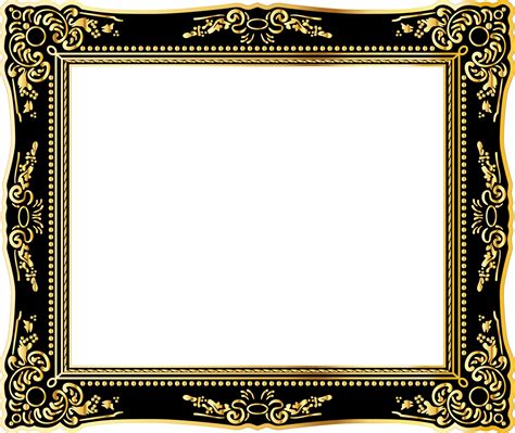 Download Medium Image - Vintage Gold Frame Png - Full Size PNG Image - PNGkit