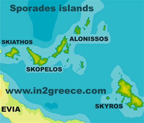 Map of the Sporades islands