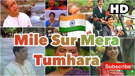 Mile Sur Mera Tumhara | Doordarshan Original | HD 720p - YouTube