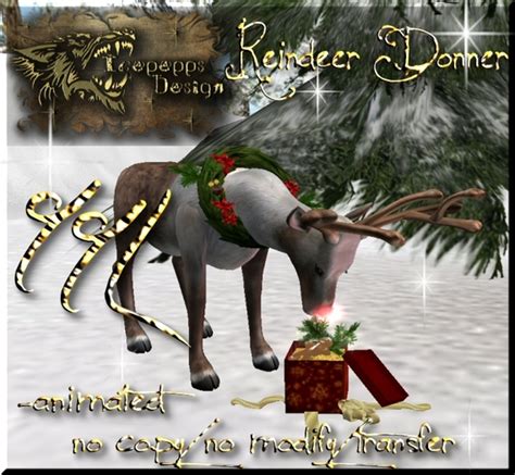 Second Life Marketplace - Animated Reindeer Donner