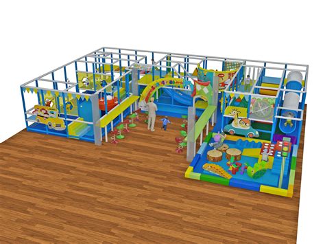 2 Level Playscape With Ballistic and Toddler Area - Indoor Playgrounds ...