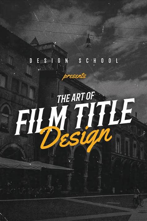 The art of film title design throughout cinema history | Title design ...