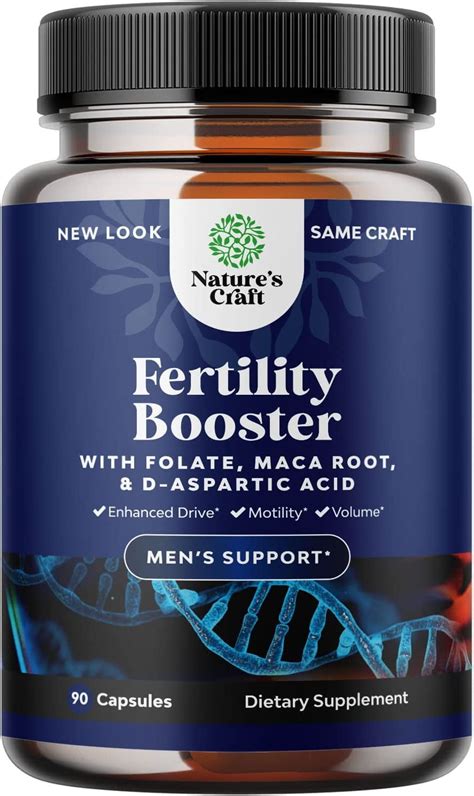 Prenatal Vitamins for Men – Nature’s Craft 90ct Male Fertility Booster Supplement with L ...