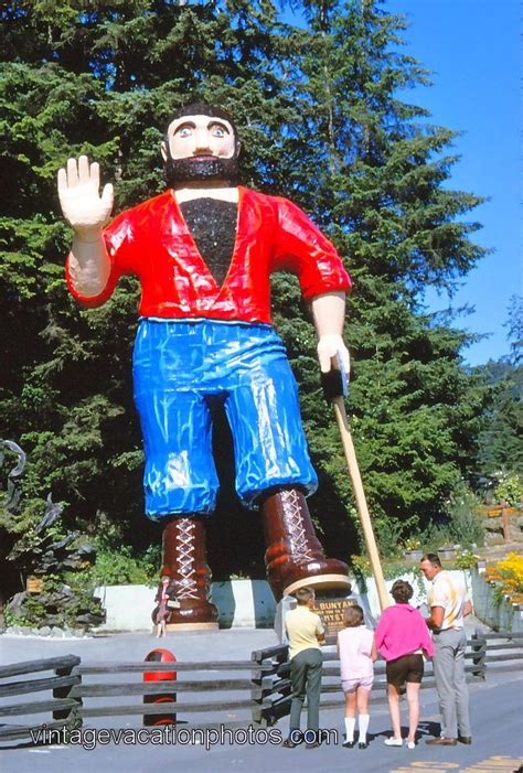 Paul Bunyan statue, Klamath, California, 1967 | Paul bunyan, Babe the blue ox, Summer road trip