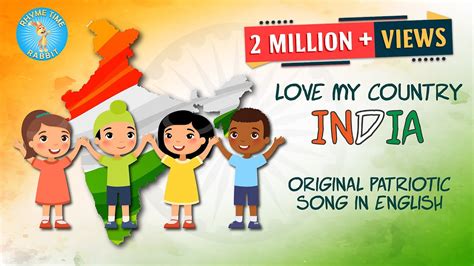 Love my country India | Original patriotic song in English | Rhymetime Rabbit - YouTube