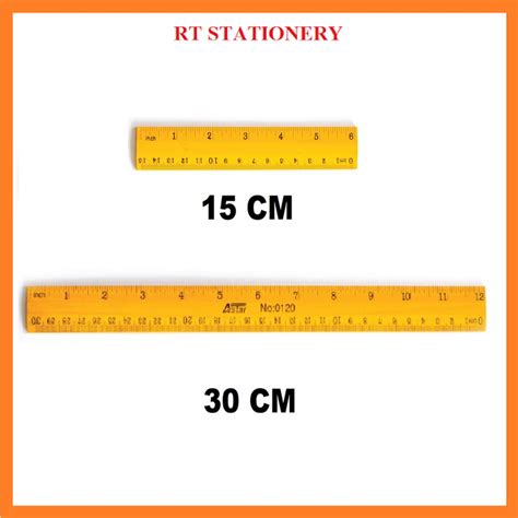 Wood Ruler/Pembaris Kayu 6" / 12" inch | Shopee Malaysia