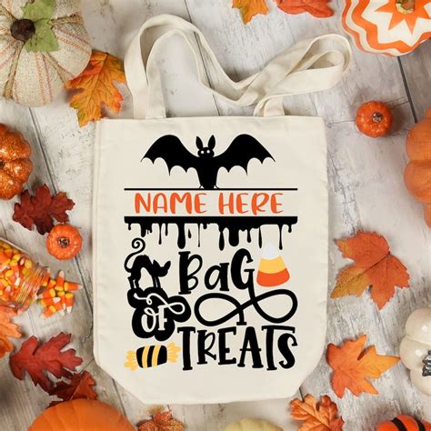 Trick or Treat Bag SVG SVG Fileshalloween SVG Cricut Files - Etsy