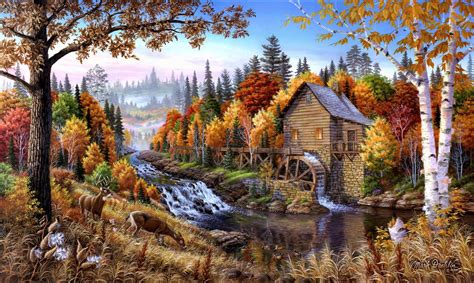 53 Watermill HD Wallpapers | Background Images - Wallpaper Abyss