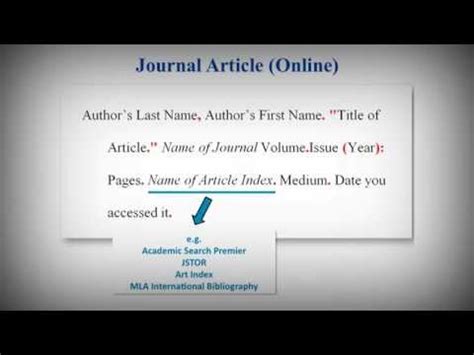 28++ Mla In Text Citation Journal Article Example Télécharger