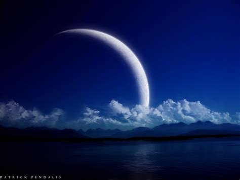 🔥 [40+] Dark Blue Moon Wallpapers | WallpaperSafari