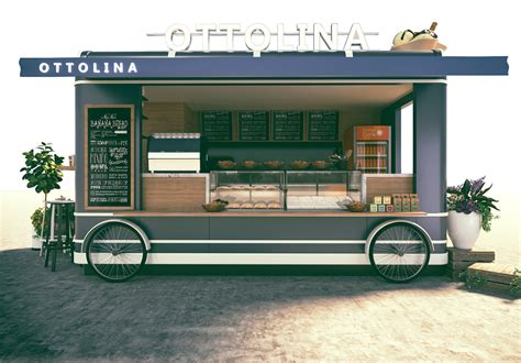 food truck :)...yami yami on Behance Food Cart Design, Food Truck Design, Cafe Shop Design ...