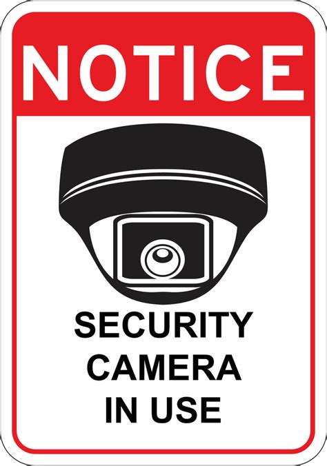 Printable Surveillance Camera Signs - Printable Templates