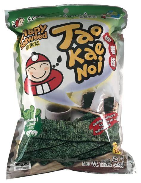 Tao Kae Noi - Original Flavor Crispy Seaweed - 1.13 oz / 32 g ...