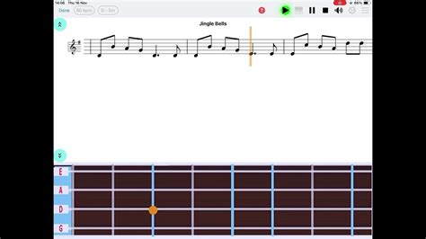 "Jingle Bells" violin notes - "Easy Note" app (iOS & Android) - learn ...