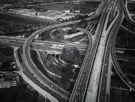 Premium Photo | Aerial view of roads in city