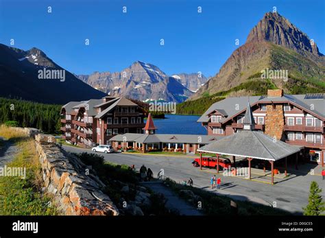 Many Glacier Hotel Glacier National Park Montana MT US Stock Photo - Alamy