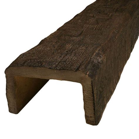 American Pro Decor 8 in. x 5-1/8 in. x 13 ft. Hand Hewn Faux Wood Beam-5APD10002 - The Home Depot