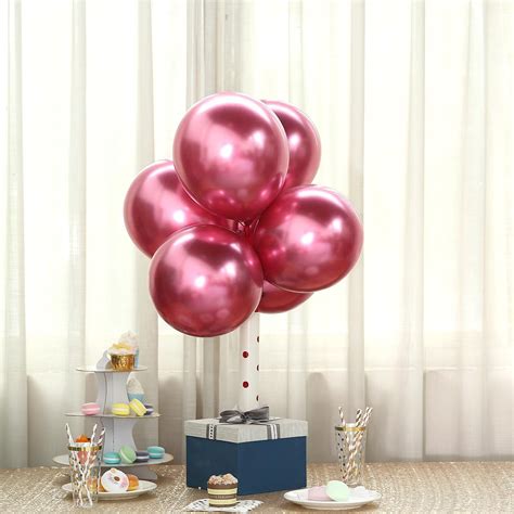 Efavormart 25PCS 12" Chrome Metallic Latex Helium Balloon For Wedding Party Decorations ...