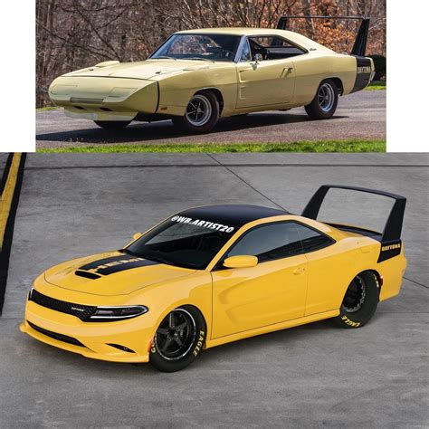 Dodge Charger Daytona Tribute Looks Like a Drag Racing Cheese Wedge - autoevolution