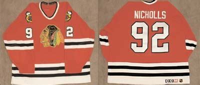 1995-96 Bernie Nicholls Chicago Blackhawks Game Worn Jersey