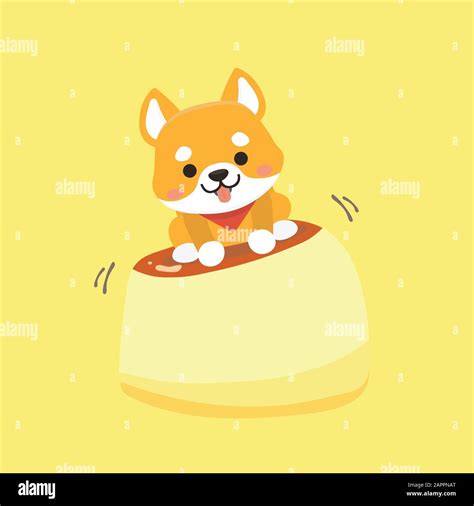 Vector illustration of cute Shiba Inu dog Stock Vector Image & Art - Alamy