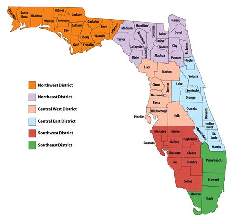 Printable Florida County Map – Printable Map of The United States