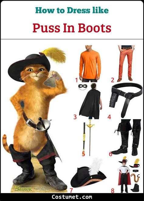 Puss in Boots Costume from Shrek for Cosplay & Halloween