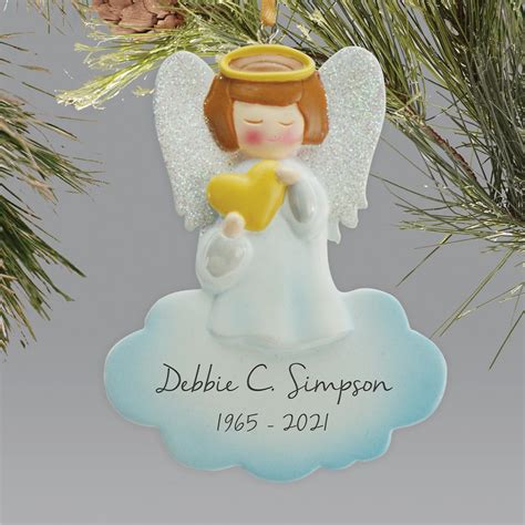 Personalized Angel Memorial Ornament | GiftsForYouNow