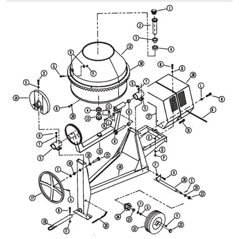 Stone 105CM Concrete Mixer Parts | JobsiteParts.com