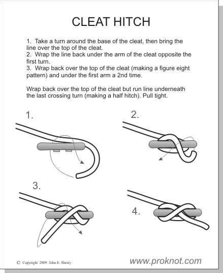 cleat hitch | Knots | Pinterest | Cleats and Survival