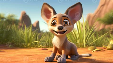 a cute little Jackal in Disney cartoon style. Generative AI 32875857 Stock Photo at Vecteezy