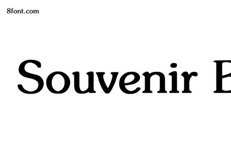 Souvenir Bold Font Free - Free Font Download