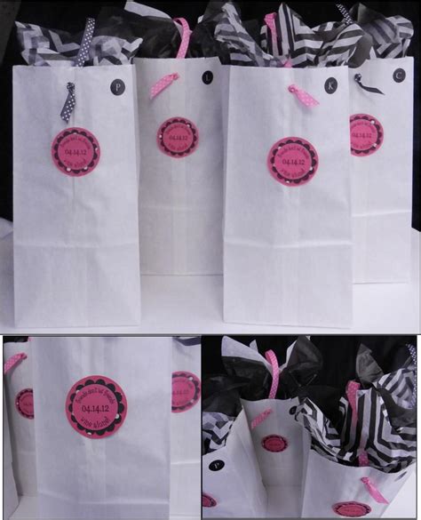 I turned these really inexpensive white lunch bags into super cute gift bags for a bachelorette ...