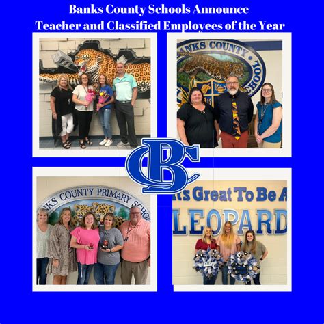 Banks County Schools Select Teacher and Classified Employees of the Year | Banks County School ...