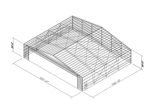 120x100x24 Prefabricated Aircraft Hangar For Sale - Titan Steel ...