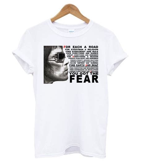 Ian Brown FEAR t shirt ZNF08 | Shirts, Print clothes, Direct to garment printer