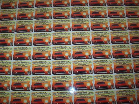 Motors Car Show 100 Custom 1"x3" Full Color Dash Plaques Automobilia in Vehicle Parts GA5297000