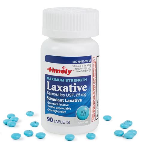 Max Lax 90 Maximum Strength Laxatives - 25mg Sennosides - Constipation ...