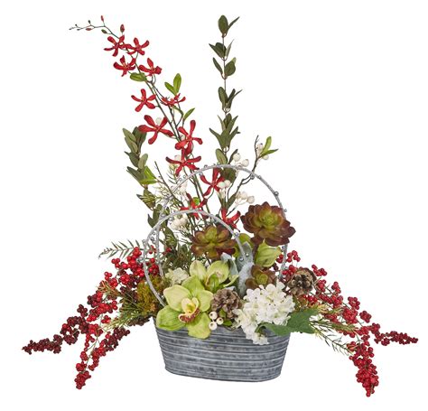 Oasis Northwoods Collection Rustic Wedding and Holiday Centerpiece Ideas Christmas Arrangements ...