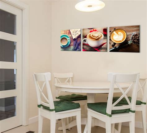 Love Coffee Art Modern Kitchen Wall Decor Print on Canvas 3