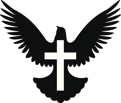 Doves And Crosses Silhouette Stock Photos, Pictures & Royalty-Free ...