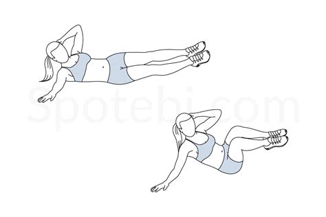 Oblique Crunch | Exercise Illustration