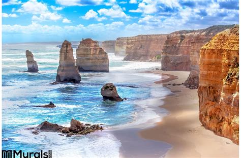 Twelve Apostles Along Great Ocean Road Australia Wall Mural