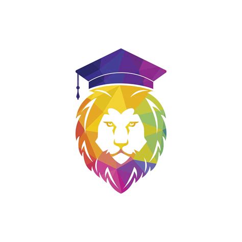 Lion Student vector logo design. Lion academy logo concept. 21400310 ...