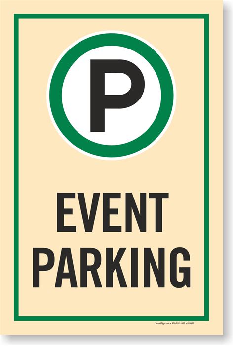 Event Parking Sign , SKU - K-9960